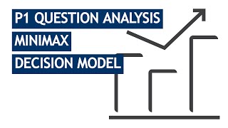 CIMA P1 Question Breakdown: Minimax Decision Model