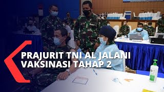 Prajurit TNI AL Jalani Vaksinasi Covid-19 Tahap 2