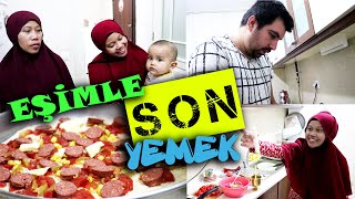 EŞİMLE AYRILIK ÖNCESİ SON YEMEK HAZIRLIĞIMIZ!!! EŞİME BİR AYLIK YEMEK HAZIRLADIM!!!