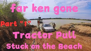 #tractorpulling Stuck on the Beach #Cambodia travel, #rural #island #part1