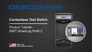 Contactless Test Switch – Product Tutorial with SmartLog Pro® 2 | Desco Europe