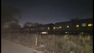 an eastbound Crude oil train passing through Mishawaka