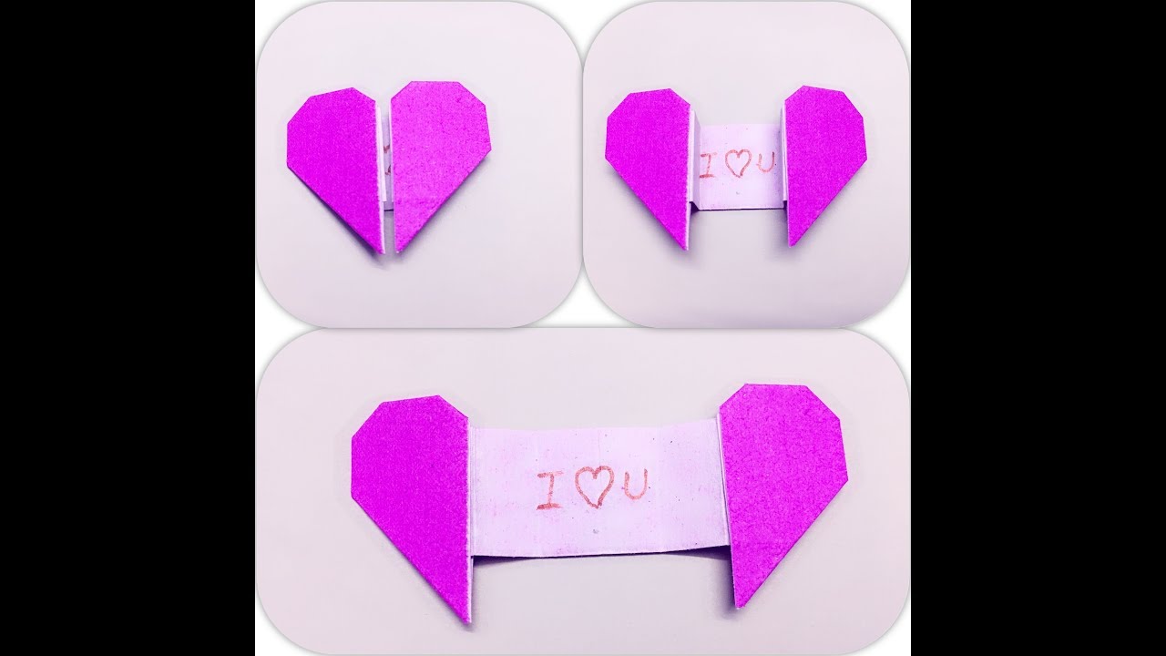 Origami Heart With Message Youtube