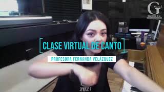 CLASE VIRTUAL | Canto con Fernanda Velázquez