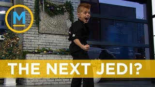 This 8-year-old could be a real life Jedi