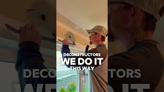 How to pull a nail out of drywall! #deconstruction #construction #demolition #building #tools