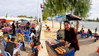 Street Food Tour in Kampot, Kandal Province \u0026 City of Cambodia, Best Street Food Compilation #7