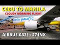 Cebu to Manila Flight onboard Cebu Pacific Air | Airbus A321Neo