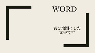 Wordの表で地図作成