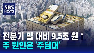 2분기 가계 빚, 전분기 말 대비 9.5조 원 증가…주담대 급증 / SBS