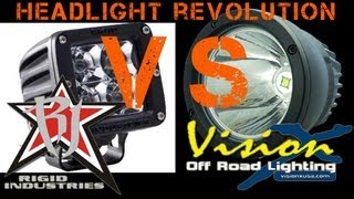 Rigid Dually vs. Vision X Optimus and the New Vision X Light Cannon | Headlight Revolution