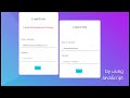 how to create login form by using JavaScript Html Css