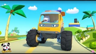 Monster Truck Patrol | Baby Panda Car Guardians | Kids Song | Cartoon for Kids | BabyBus