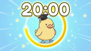 20 Minute Timer 🦆 Study Timer for Classroom Focus