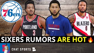 MAJOR Sixers Rumors: Damian Lillard Wants To Play With Ben Simmons | Simmons Trade For CJ McCollum?