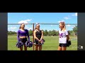 cheerleaders hands behind back