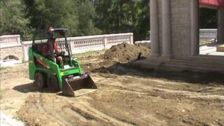 Bobcat S70 Mini Skidsteer Grading 2nd Floor Terrace