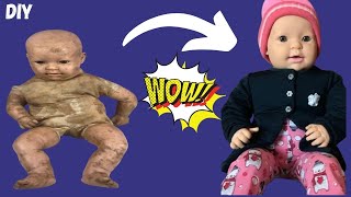 DIY How to restore Old Doll from Trash to Luxury Part 1 Djanilda