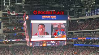 Celebrity Look-Alikes at the Edmonton Oilers Game featuring Steve Urkel
