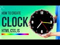Analog Clock Using HTML, CSS and JavaScript beginner tutorial