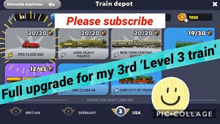 Train Station 2 🚆 #107: Full upgrade for my 3rd Lvl 3 train