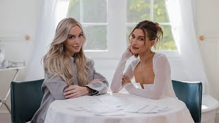 Alex Cooper & Hailey Bieber snack on NY bagels & play a game of Heads Up | WHO’S IN MY BATHROOM?