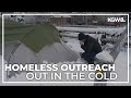 Outreach workers check on homeless people during Portland metro snow storm