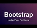 Bootstrap 3 Tutorial 41 - Navbar Fixed Positioning