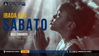 🔴#LIVE  Ibada ya Sabato || Mch. Justine Mahembea || 11.01.2025 || Mwenge SDA Church