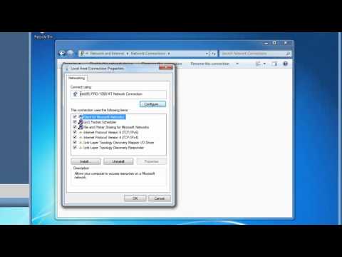 Windows 7 Manual TCP/IP Configuration Windows 7 Manual TCP/IP Configuration