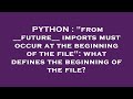 PYTHON : 