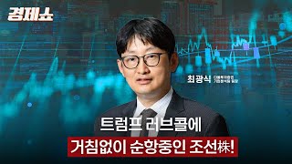 [성기영의 경제쇼] 트럼프 러브콜에 거침없이 순항중인 조선株 - 최광식 팀장 (다올투자증권)ㅣKBS 250110 방송