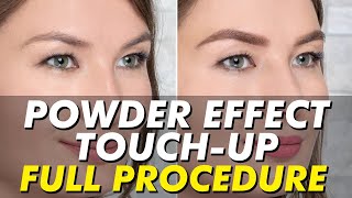 Microshading touch-up one year later | Bold brows with Powder Effect | Eye Design New York