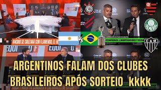 Mídia Argentina Fala Dos Clubes Brasileiros Após Sorteio Da Libertadores 2023 #libertadores