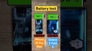 iPhone 15 Pro Max vs Samsung Galaxy Z Fold 5 battery comparison!