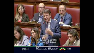 Conflitto di interessi, Giuseppe Conte interviene alla Camera dei deputati | 7/05/2024