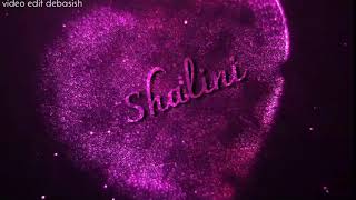 Shalini name status video