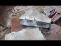 Splitting Bluestone The Easy Way. Plugs Feathers And Milwaukee M18 Sds Max Hammer Drill