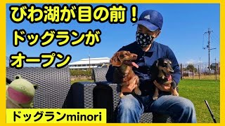 【 ドッグランminori 】プライベートドッグランが最高すぎた。びわ湖が目の前にある広いドッグラン。