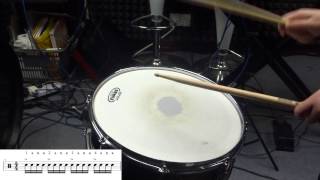 基礎16分重音技巧速成小教學Basic Sixteenth Note Accent - Drum Rudiment