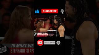 STEPHANIE SLAPS Roman Reigns: WWE / Most Viewed Video #wwe #shorts #reels #short