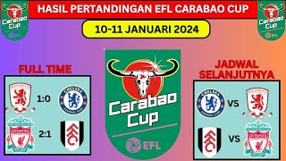 Hasil Piala Liga Inggris Tadi Malam - LIVERPOOL vs FULHAM - Semifinal Carabao Cup 2024