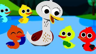 Five Coloured Ducks | Nursery Rhymes and Kids Song | Five Little Ducks | 5 little duck |  cocomelon