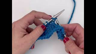 SSK knitting decrease tutorial for slip, slip, knit