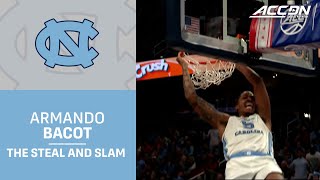 UNC's Armando Bacot Goes Coast To Coast For The Steal And Slam