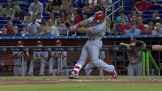 STL@MIA: Wong smacks two-run homer to right field