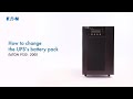 How to change the UPS's battery pack - Eaton 9130 2000