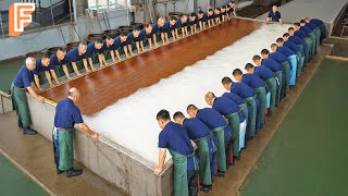 How Handmade Paper Is Made By 200 People Using An Ancient 2000-Year-Old Technique
