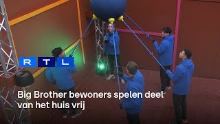 Bewoners waren klaar met de grote blauwe bal | Big Brother