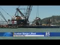 Salvage Team Raises Barge Sunk In San Francisco Bay